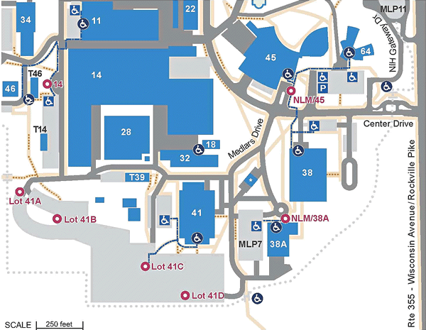 SE Section of Campus - Detailed Accessibility Access Map
