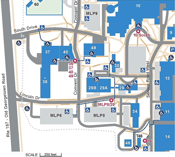 SW Section - Detailed Accessibility Access Map