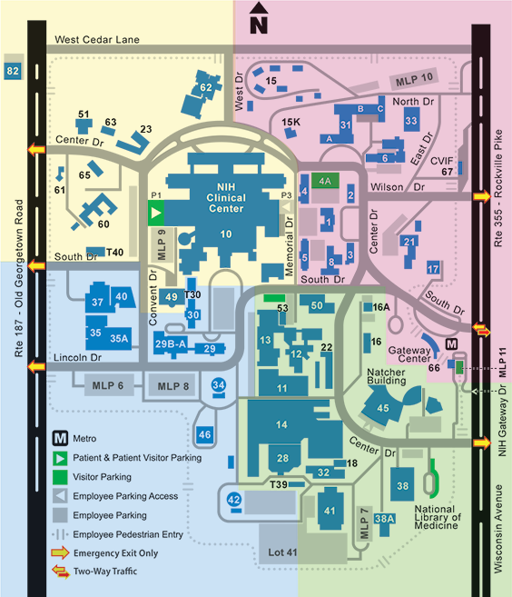 campus evacuation map