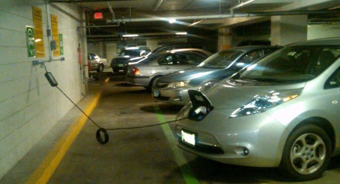 Electrical Vehicle Charging Station in ACRF Garage