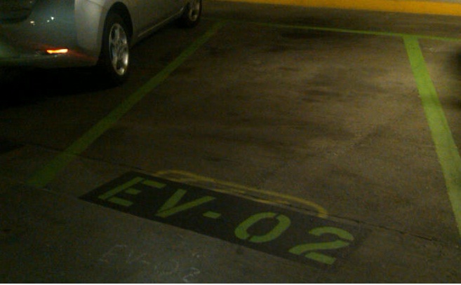 NIH Electrical Vehicle Parking Space