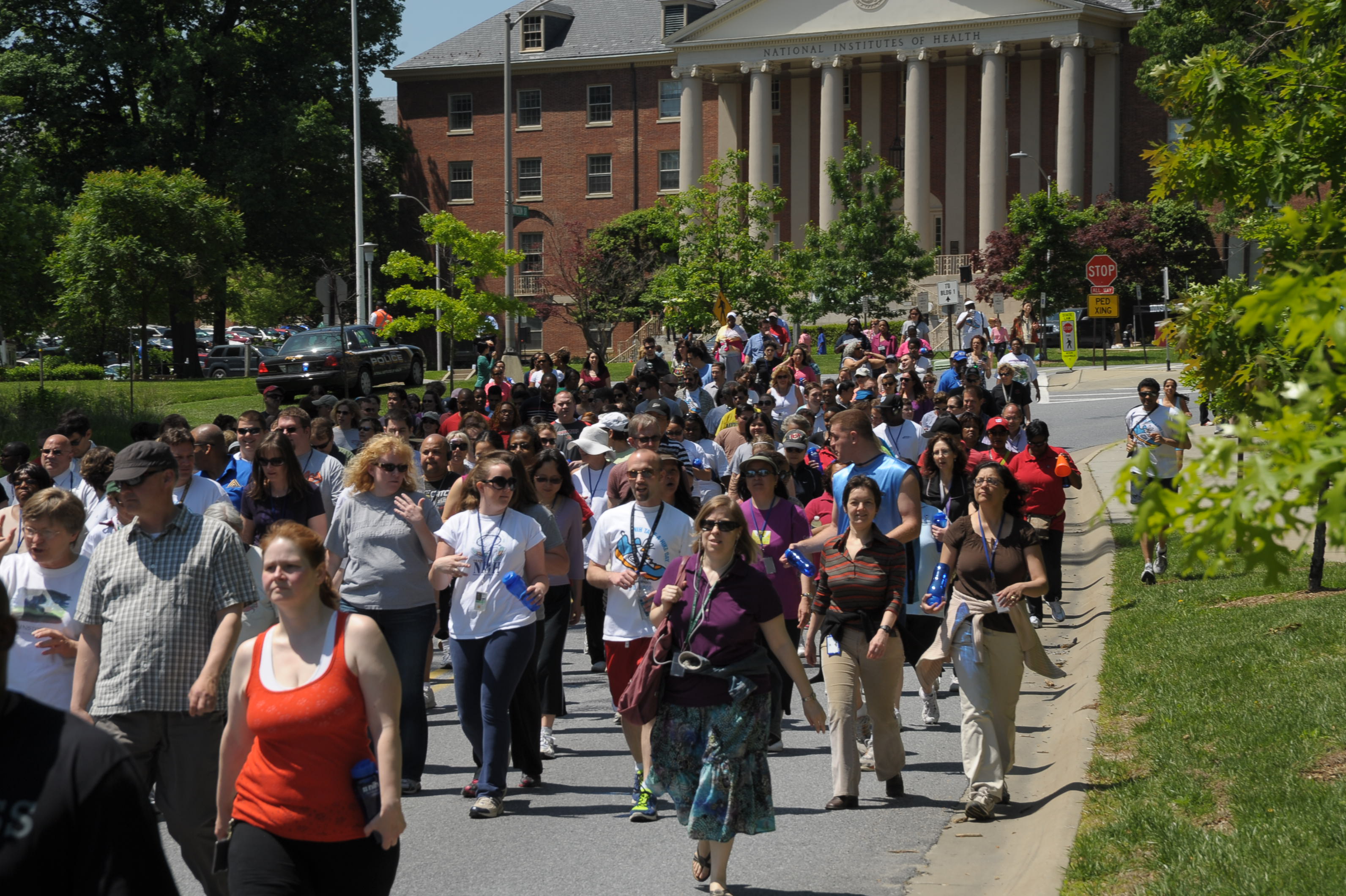 Take a Hike Day large group in front of bldg 1 on Wilson Dr. Take a Hike Day large group infront of bldg 1