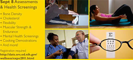 Sept 8 Assessments & Health screenings Sept 8 Assessments & Health screenings